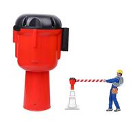 MSHGSKU Cono Stradale Retrattile da 32 Piedi - Barriera in Stile Nastro di Avvertimento per la Sicurezza del Traffico e dei pedoni, Funzione Pulsante di Blocco, Ideale per la Gestione di e