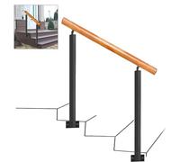 MSHGSKU Corrimano per Scale Esterne Adatto a 1 o 2 gradini, corrimano di Transizione ringhiera per Scale in Ferro battuto ringhiera per Scale Regolabile corrimano per Scale in Cemento e Le
