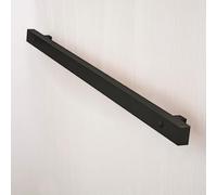 MSHGSKU Corrimano per Scale Nere da 30 cm a 600 cm - Corrimano a Parete per Scale Interne, Asta di Supporto per corrimano per Scale del corridoio del Bagno di casa - Kit Completo (16,4 Pie