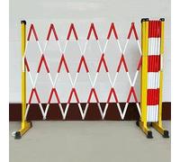 MSHGSKU Expandable Metal Barrier - Retractable Traffic Safety Fence for Store Road Garage Space-Saving Design Portable Red Barrier 1.5 x 4m Ideal for Crowd Control