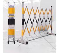 MSHGSKU Expandable Traffic Barrier - Retractable Stainless Steel Safety Fence Outdoor Folding Security Barrier for Parking And Event Management