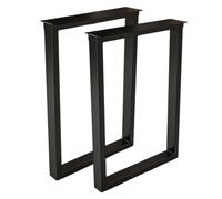 MSHGSKU Gambe per Tavolo in Metallo, Set di 2 Gambe in Tubo Industriale per impieghi gravosi, per mobili Fai da Te con Gambe in Acciaio per scrivania, Ideali per tavoli da Pranzo e da caff