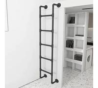 MSHGSKU Scala di Uscita per finestre da seminterrato, Scala da soppalco da 4 Piedi/5 Piedi/6 Piedi/7 Piedi/8 Piedi/9 Piedi per Appartamenti, Scala per Letto a Castello in Tubo Tondo di Acc