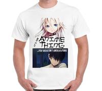 MSHUIIPE It's An Anime Thing You Understand Retro Manga Unisex T ShirtWhiteL