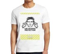 MSHUIIPE Use Hearing Protection Factory Records The Hacienda Tee T ShirtWhiteL