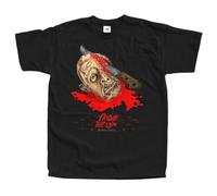 MSHUIIPE v45 T Shirt Horror Movie posterBlackS