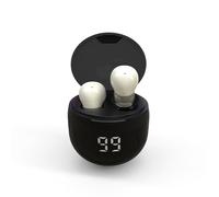 MSHUKCOE SK18 - Auricolari in-ear ultra piccoli, wireless, invisibili, con Bluetooth, comodi, con microfono, adatti per tutti i tipi di orecchie, auricolari stereo IPX5 impermeabili (kaki)