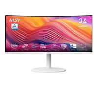 MSI Modern MD342CQPW Monitor 34" UWQHD Curvo 1500R - Pannello VA 3440 x 1440, KVM, PIP/PBP, Ampia Gamma di Colori, Schermo Adatto agli Occhi, Altoparlanti, Regolabile in 3 Modi