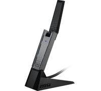MSI Adattatore USB WiFi AX1800, WiFi 6, MU-MIMO, 802.11ax Gigabit dual-band, Plug and Play, adattatore da gioco USB a lungo raggio ad alta velocità