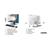 MSI PC AIO 23,8" TOUCH BLACK Intel Core 7 Processor 150U 16GB 512GB SSD WIN 11 PRO