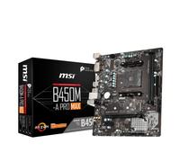 MSI B450M-A PRO MAX Scheda Madre mATX, AM4, DDR4, LAN, USB 3.2 Gen1, M.2, DVI-D, HDMI, AMD RYZEN 1st, 2nd and 3rd Gen Ready