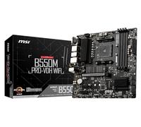 MSI B550M PRO-VDH WIFI Scheda madre mATX, AM4, DDR4, M.2, LAN, Wi-FI, USB 3.2 Gen1, Front Type-C, HDMI, DisplayPort, AMD RYZEN 3000 di terza generazione