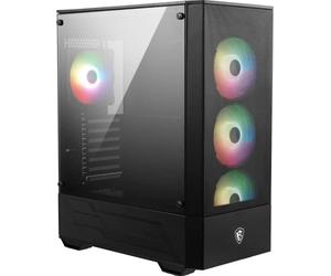 MSI Case da gioco Mid-Tower per PC - Pannello laterale in vetro temperato - 4 ventole aRGB da 120 mm - Supporto per raffreddamento a liquido fino a 240 mm x 1 radiatore - MAG Forge 112R