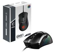 MSI CLUTCH GM51 LIGHTWEIGHT mouse Mano destra USB tipo A Ottico 26000 DPI