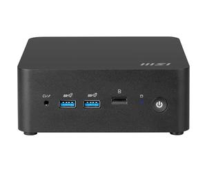 MSI Cubi NUC 13MQG-210BEU Mini PC - Processore Intel Core i5-1345U, 2 slot So-DIMM, 2 slot M.2, USB tipo A 10 GB/s, Thunderbolt 4, HDMI 2.1, Wi-FI 6E, Bluetooth 5.3 - Nero, consegnato senza sistema