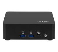 MSI Cubi NUC AI 1UMG-023DE - Intel Core Ultra 5 125H CPU, 8GB DDR5, SSD M.2 da 256GB, USB 10Gbps tipo C e A, Thunderbolt 4 e HDMI 2.1, Wi-Fi 6E, Bluetooth 5.3 - Nero, Windows 11 Pro