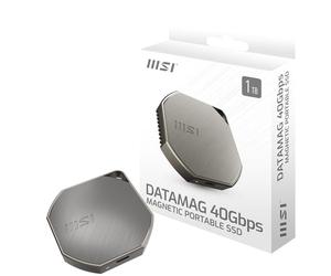 MSI DATAMAG 20Gbps 1TB - Unità di archiviazione portatile magnetica USB Tipo-C per PC/Mac/iPhone/Android/Console, con velocità di lettura 1600MB/s e scrittura 1500MB/s - Garanzia di 5 anni (240 TBW).
