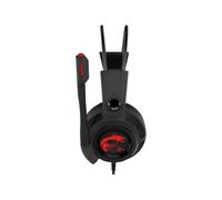 MSI DS502 Auricolare Cablato A Padiglione Giocare Nero, Rosso