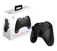 MSI FORCE GC300 WIRELESS PC Gamepad Controller - 2.4 GHz, Bluetooth, USB Type-C a A - Cablato/Wireless, batteria Li-ion da 600mAh(20h), coperture D-Pad intercambiabili, motori a vibrazione duali, nero
