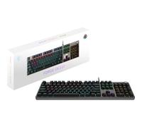 MSI Force GK310 Tastiera meccanica da gaming FR - AZERTY, switch rossi sostituibili, tasti ergonomici, LED RGB 20 modalità, copertura magnetica rimovibile, USB 2.0 - dimensione intera
