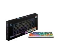 msi Forge GK600 TKL W Mars US - INTERRUTTORI LINEARI Meccanici - Tasti PBT Sublimati con Colore, Base Antiscivolo, LED RGB, USB 2.0, Bluetooth, 2.4 GHz - Tenkeyless