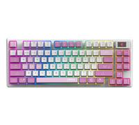 MSI FORGE GK600 TKL WIRELESS VIOLET tastiera Gaming USB + Bluetooth QWERTY Inglese britannico Rosa, Viola, Bianco - Nouvo