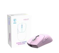 msi Forge GM340 W - Mouse da gioco viola, 12800 DPI, microinterruttore 50 M+ clic, sensore ottico, design ergonomico ambibitestro, luce RGB