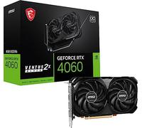 MSI Gaming GeForce RTX 4060 8GB GDRR6 128-bit, HDMI/DP, NVLink, Ventus Torx 4.0, Scheda grafica con architettura Ada Lovelace (RTX 4060 Ventus 2X Black 8G OC)