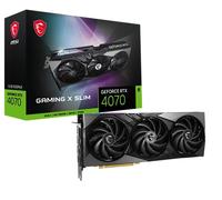 MSI Gaming GeForce RTX 4070 - Scheda grafica 12 GB GDRR6X 192-bit HDMI/DP Nvlink TORX Fan 4.0 Ada Lovelace Architecture (RTX 4070 Gaming X Slim 12G)