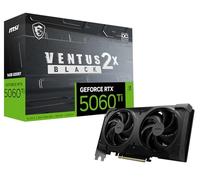 msi Gaming RTX 5060 Ti 16G Ventus 2X OC Black Plus - Scheda grafica (16 GB GDDR7, 128 bit, prestazioni estreme: 2617 MHz, DisplayPort x 3 2.1a, HDMI 2.1b, architettura NVIDIA Blackwell)