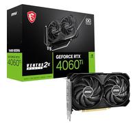 MSI GeForce RTX 4060 Ti VENTUS 2X BLACK 16G OC Scheda Video - 16GB GDDR6, 18 Gbps/128-bit, PCI Express Gen 4x16, Connettori 8-pin x 1, DisplayPort x 3 (v1.4a), HDMI 2.1a, Ventole TORX 4.0