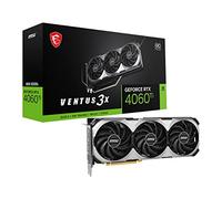 MSI GeForce RTX™ 4060 Ti VENTUS 3X 8G OC, Scheda Video Gaming - Memoria 8GB GDDR6 (18Gbps/128-bit), PCI Express® Gen 4 x 16, DisplayPort x 3 (v1.4a), Torx Fan 4.0, HDMI 2.1a, Zero Frozr