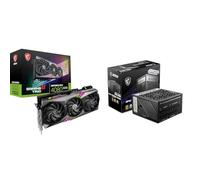 MSI GeForce RTX 4080 SUPER 16G GAMING X TRIO Scheda Video - 16GB GDDR6X, 2610 MHz, PCI Express Gen 4, 256-bit, 3x DP v 1.4a, HDMI 2.1a MPG A1000G PCIE5 Alimentatore 1000W, 80 Plus Gold