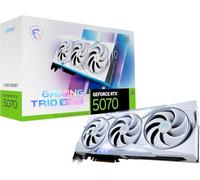 MSI GeForce RTX 5070 12G GAMING TRIO OC WHITE Scheda video GDDR7-2610 MHz, Memory Speed 28 Gbps, TRI FROZR 4 con ventole Stormforce - DisplayPort x 3 (v2.1b), 1x HDMI, Alimentatore consigliato 650W