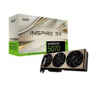 MSI GeForce RTX™ 5070 12G INSPIRE 3X OC Scheda Video - GDDR7, 28Gbps, PCIe 5.0, HDMI 2.1b, DP 2.1b, 6144 CUDA Cores, 192-bit, STORMFORCE FAN, Afterburner, Metal Backplate, 650W PSU raccomandato