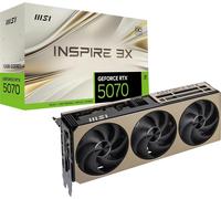 MSI GeForce RTX™ 5070 12G INSPIRE 3X OC Scheda Video - GDDR7, 28Gbps, PCIe 5.0, HDMI 2.1b, DP 2.1b, 6144 CUDA Cores, 192-bit, STORMFORCE FAN, Afterburner, Metal Backplate, 650W PSU raccomandato