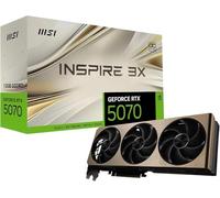 MSI GeForce RTX™ 5070 12G INSPIRE 3X OC Scheda Video - GDDR7, 28Gbps, PCIe 5.0, HDMI 2.1b, DP 2.1b, 6144 CUDA Cores, 192-bit, STORMFORCE FAN, Afterburner, Metal Backplate, 650W PSU raccomandato