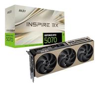 MSI GeForce RTX™ 5070 12G INSPIRE 3X OC Scheda Video - GDDR7, 28Gbps, PCIe 5.0, HDMI 2.1b, DP 2.1b, 6144 CUDA Cores, 192-bit, STORMFORCE FAN, Afterburner, Metal Backplate, 650W PSU raccomandato