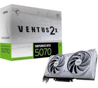 MSI GeForce RTX™ 5070 12G VENTUS 2X OC WHITE Scheda Video - GDDR7, 28Gbps, PCIe 5.0, HDMI 2.1b, DP v2.1b, 6144 CUDA Cores, 192-bit, TORX FAN 5.0, Afterburner, Metal Backplate, 650W PSU raccomandato