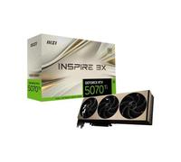MSI GeForce RTX 5070 Ti 16G INSPIRE 3X OC PLUS Scheda Video, 16GB GDDR7, PCIe 5.0, Boost 2482 MHz, 8960 CUDA Cores, HDMI 2.1, DisplayPort 2.1 - Max. Risoluzione 7680x4320, Metal Backplate, Zero Frozr