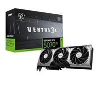 MSI GeForce RTX™ 5070 Ti 16G VENTUS 3X OC Scheda Video, 16GB GDDR7, PCIe 5.0, 8960 CUDA Core, Boost Clock 2482 MHz, HDMI 2.1b, DisplayPort 2.1b, Backplate in Metallo, TORX FAN 5.0, Zero Frozr