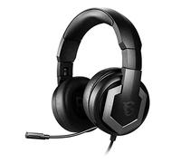 MSI Immerse GH61 Gaming Headset, Hi-Res Virtual 7.1 Surround Sound, ESS DAC e AMP integrati, audio 3D, cuscinetti auricolari intercambiabili, jack 3,5 mm/USB, custodia inclusa, PC/Mac/PS4/Xbox