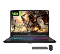 MSI Katana - Computer portatile da gioco QHD 165 Hz, Intel i7-14650HX, NVIDIA GeForce RTX 5070 8 GB GDDR7, 16 GB DDR5, SSD 1 TB, tastiera RGB a 4 zone, WiFi 6E, Windows 11, nero, set docking station