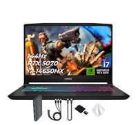 msi Katana - Computer portatile da gioco QHD da 15,6", 165 Hz, NVIDIA GeForce RTX 5070 8 GB, 32 GB DDR5 RAM, 3 TB di spazio di archiviazione (SSD da 2 TB e docking station da 1 TB), Intel Core i7