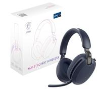 msi Maestro 500 W Navy Gaming Headset - Driver al neodimio da 40 mm, microfono omnidirezionale, cancellazione del rumore, comfort leggero, pieghevole, connettività multipiattaforma