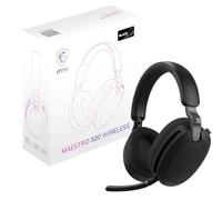 msi Maestro - Cuffie da gioco 500 W, con driver al neodimio da 40 mm, microfono omnidirezionale, cancellazione del rumore, leggero e confortevole, pieghevole, connettività incrociata