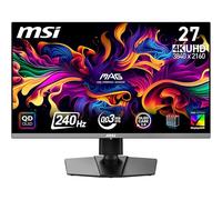 MSI MAG 272UP QD-OLED X24 Monitor da gioco 4K UHD da 27 pollici, 3840 x 2160, pannello OLED Quantum Dot, 240Hz, 0,03 ms, DisplayHDR TRUE Black 400, AMD FreeSync Premium Pro, USB C (15W PD), senza