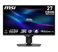 MSI, MAG 274UPDF E16M, 68,6 cm, 4K UHD, 3840 x 2160, Monitor di gioco, IPS Rapido, 0,5 ms, DisplayHDR 1000, Mini-LED, Dual Mode, HDMI 2.1, DP 1.4a, USB C (15WPD), Inclinazione/Altezza regolabile, Nero