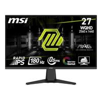 MSI MAG 275QF Monitor Gaming 27" WQHD - IPS (2560 x 1440) WQHD, 180Hz / 0.5ms, Adaptive-Sync, Rapid IPS - DP 1.4, HDMI 2.0b