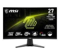 MSI MAG 27C6F - Monitor da gioco curvo FHD da 27", 1500R, 1920 x 1080, pannello Rapid VA, 180 Hz/0,5 ms (GtG, Min.), Adaptive-Sync - DP 1.2a, HDMI CEC